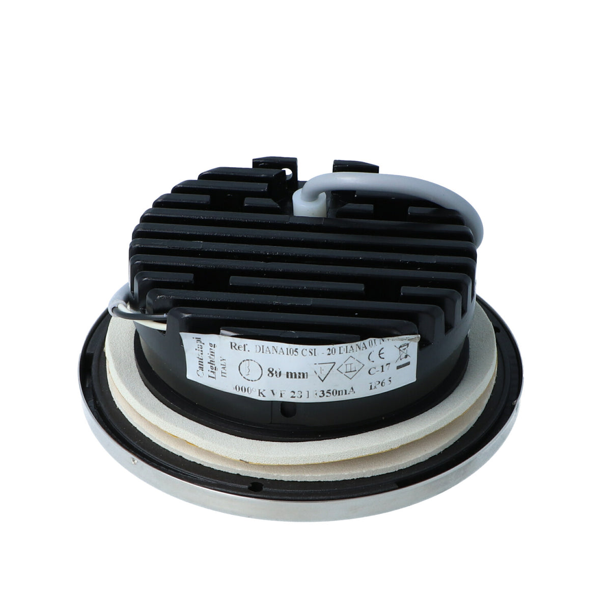 Cantalupi DIANA CSL 20 – Ø80 mm LED Fixture, 4000K Neutral White, 23V @ 350mA, IP65, C-17 — Quality Boat Parts