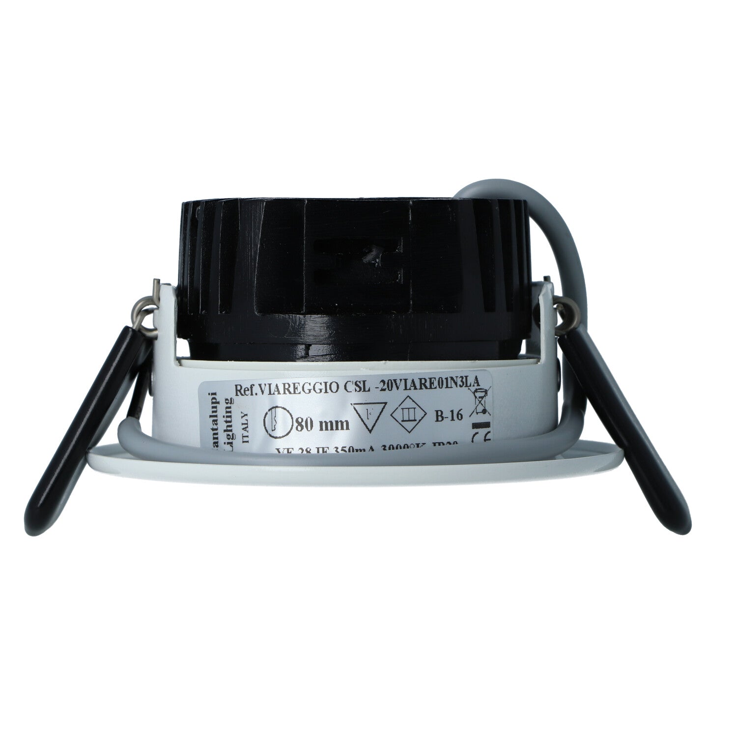Cantalupi VIAREGGIO CSL – Ø80 mm LED Downlight, 3000K Warm White, 28V @ 350mA, IP20, B-16 — Quality Boat Parts