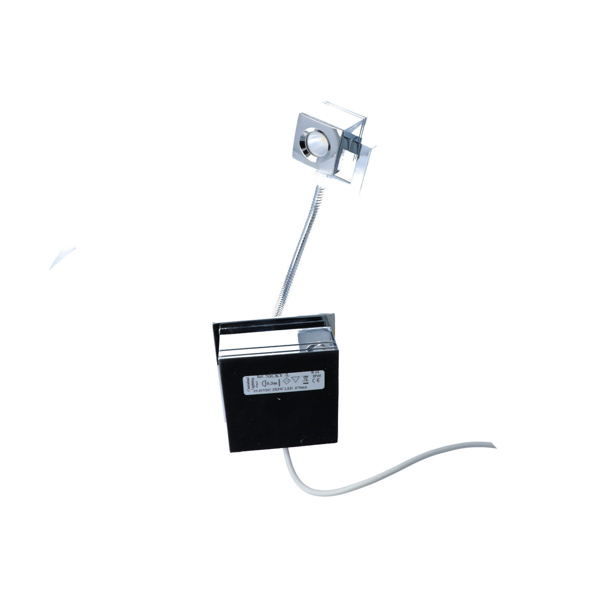 Cantalupi NICKY/L – Wall Light, 2x3W LED, 10–31VDC, 0.3 m, B-12 — Quality Boat Parts