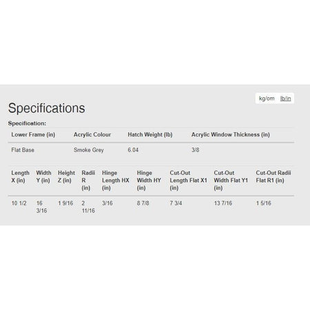 Lewmar - 20 Ocean Series Hatch — Quality Boat Parts