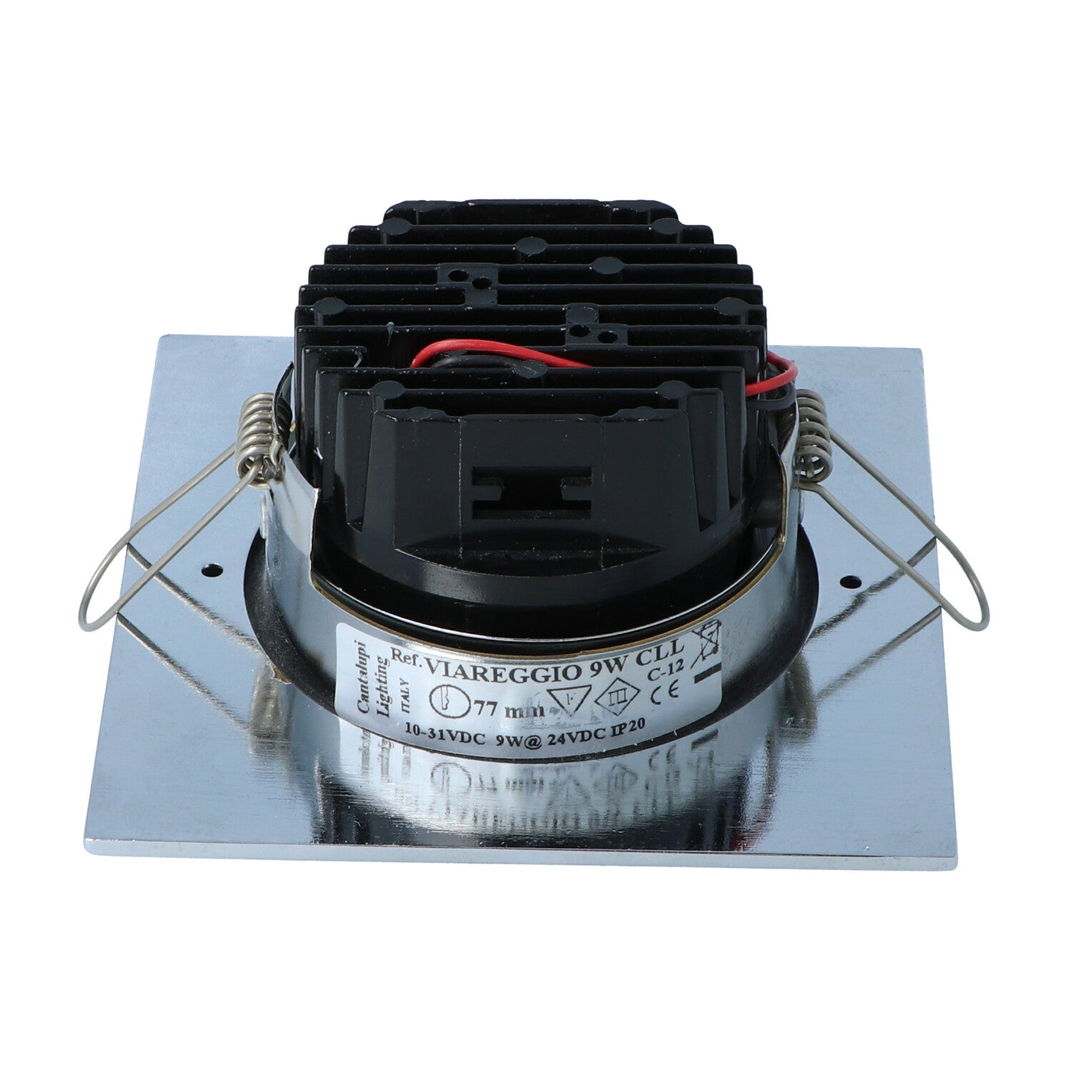 Cantalupi VIAREGGIO CLL LED Downlight – 9W @ 24VDC, 77 mm, 10–31VDC, IP20 — Quality Boat Parts