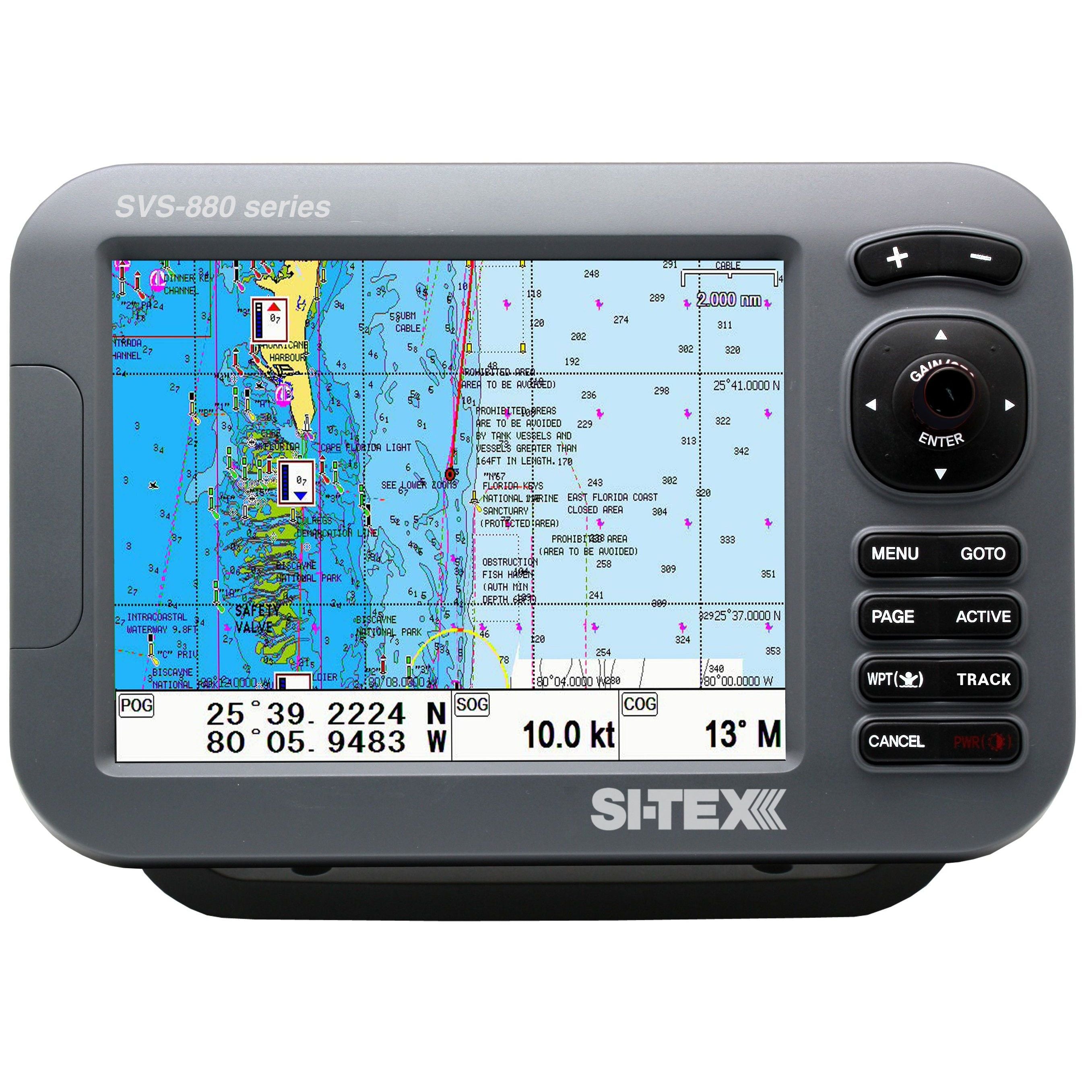 SI-TEX - SVS-880C+ 8in Color Chartplotter - With External Antenna — Quality Boat Parts