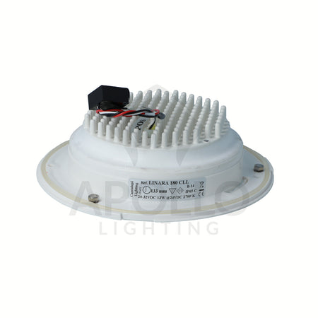 Cantalupi TRIM RING / LENS LINARA 155 White – Precision Finish Accessory for Marine Downlights — Quality Boat Parts
