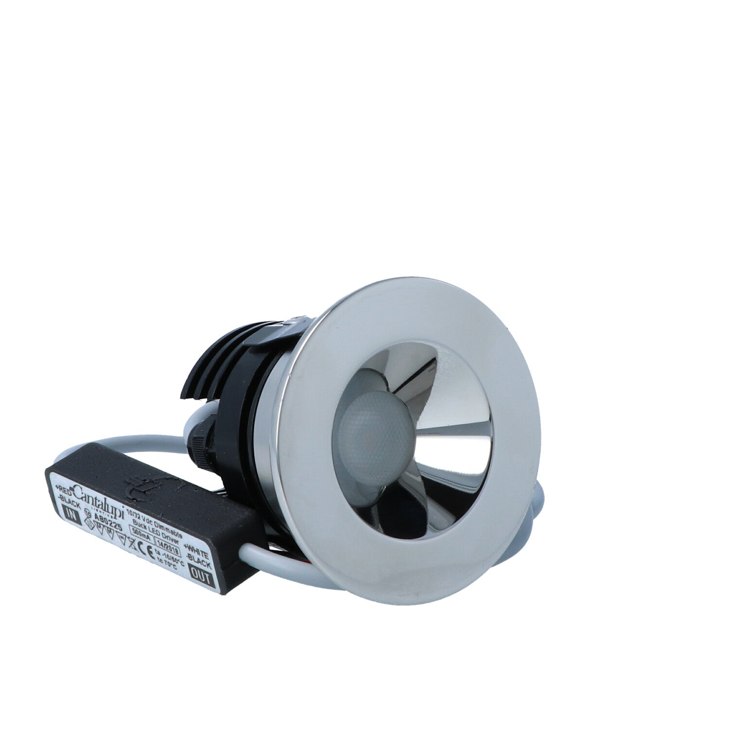 Cantalupi 20RSP5 W B 3N SB SG – Style 2103 | Compact Marine LED Spot | Ø39mm | 3000K | 4W | IP65 Rated — Quality Boat Parts
