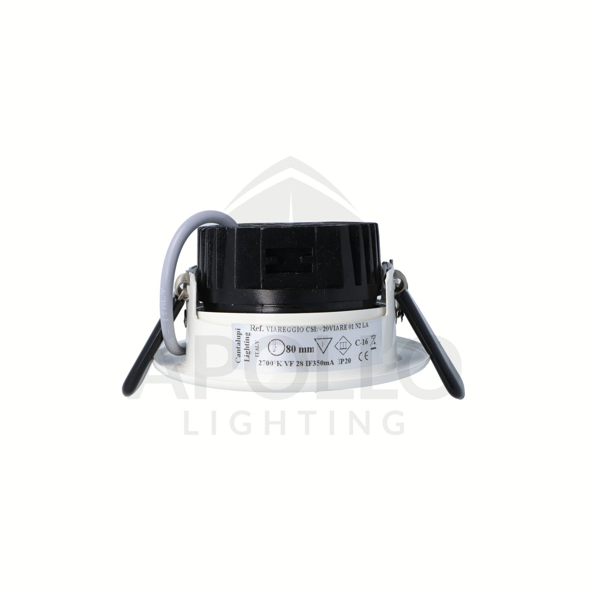 Cantalupi VIAREGGIO CLL – Elegant Interior Marine Light | Ø80mm | 2700K | 5W @ 24VDC | 10–32VDC | IP20 Rated — Quality Boat Parts