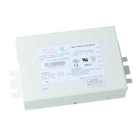 Cantalupi Meso RMLD-500A-M-AA Dimmable Constant Current LED Driver | 25W Max Power | 250–500 mA Output — Quality Boat Parts