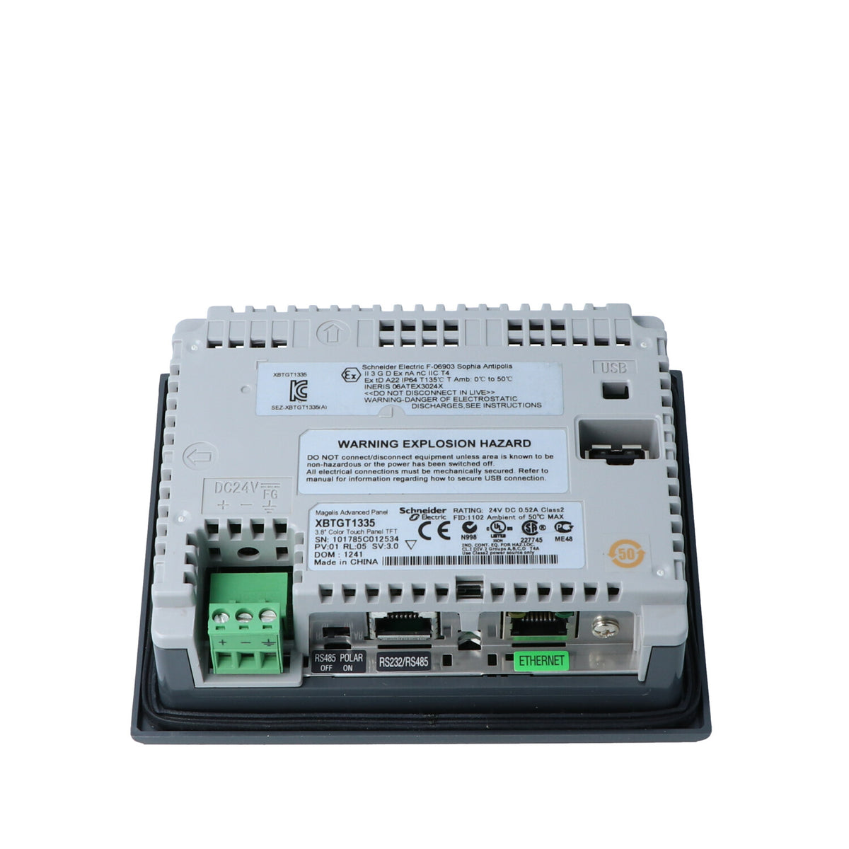 Cantalupi Magelis XBT GT Touch Panel | 3.8" Color TFT | 24V DC | Class 2 | FID: 11002 — Quality Boat Parts