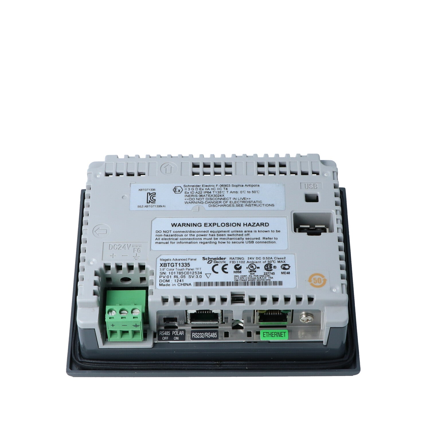 Cantalupi Magelis XBT GT Touch Panel | 3.8" Color TFT | 24V DC | Class 2 | FID: 11002 — Quality Boat Parts