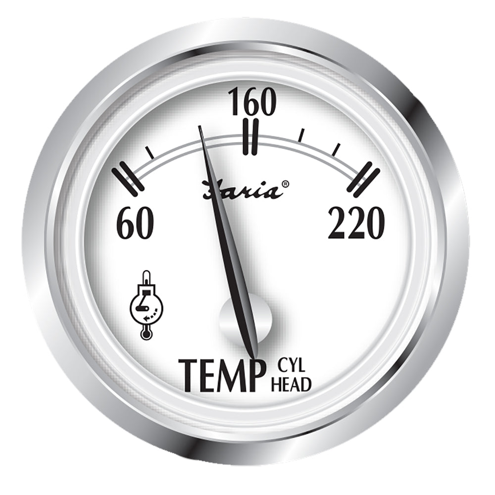Faria Newport SS 2" Cylinder Head Temperature Gauge w/Sender - 60° to 220° F 25011 — Quality Boat Parts