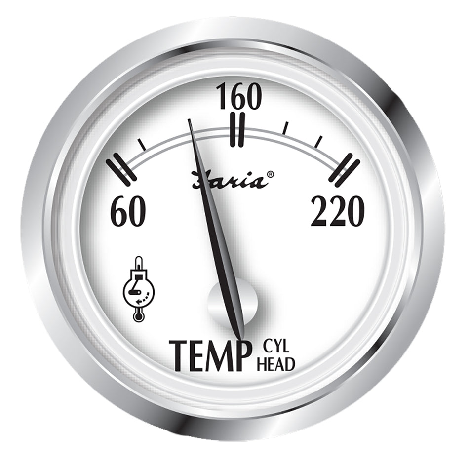 Faria Newport SS 2" Cylinder Head Temperature Gauge w/Sender - 60° to 220° F 25011 — Quality Boat Parts