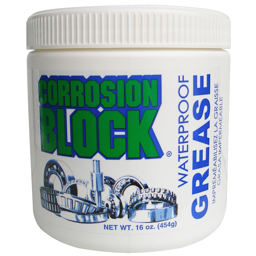 Corrosion Block High Performance Waterproof Grease - 16oz Tub - Non-Hazmat, Non-Flammable & Non-Toxic 25016 — Quality Boat Parts
