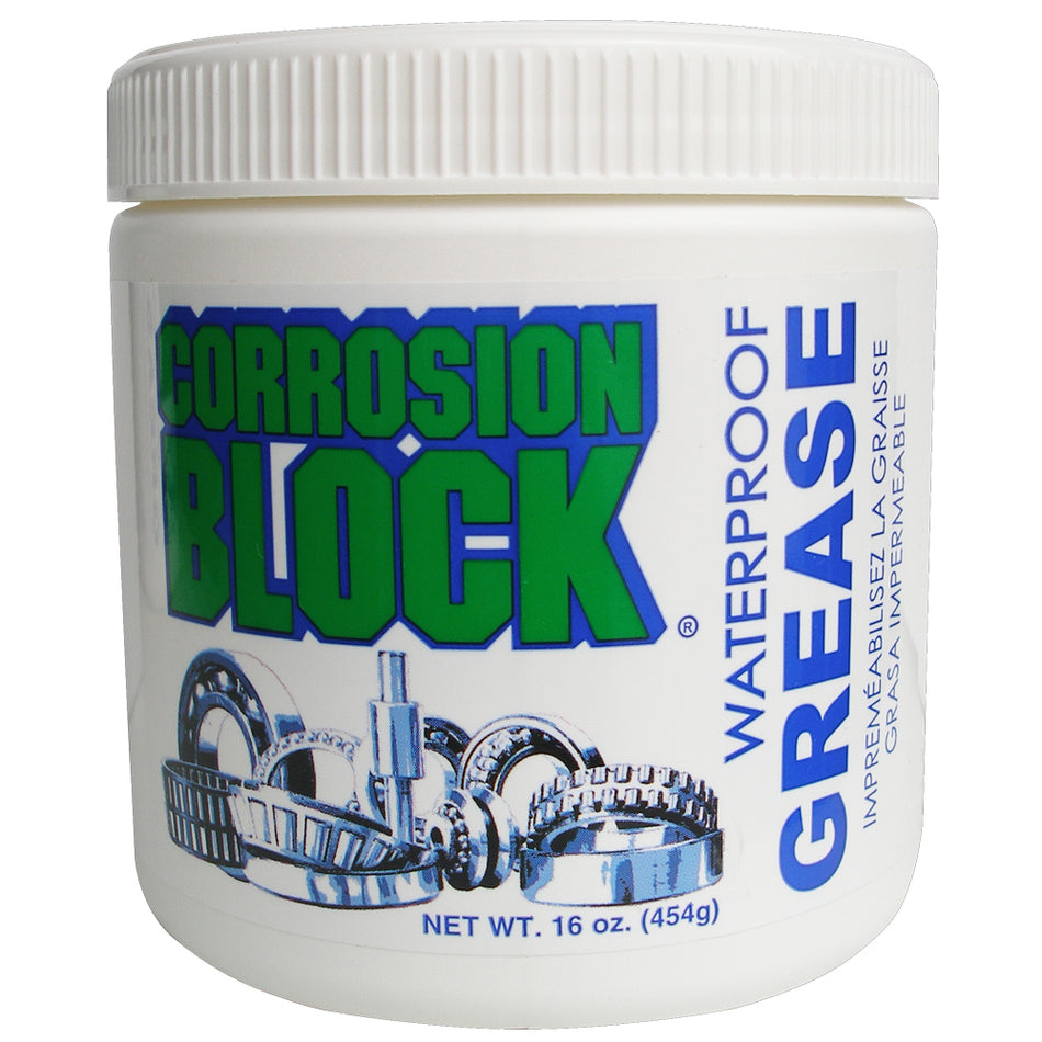 Corrosion Block High Performance Waterproof Grease - 16oz Tub - Non-Hazmat, Non-Flammable & Non-Toxic 25016 — Quality Boat Parts