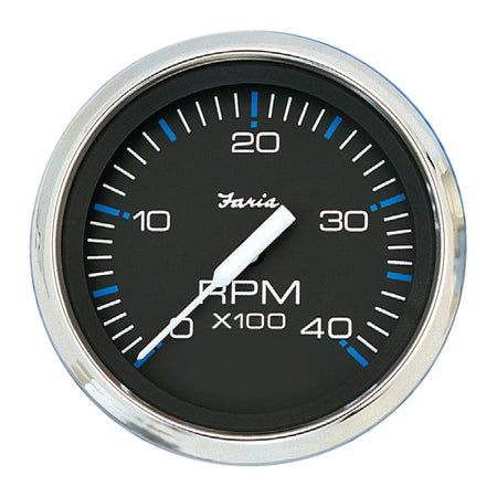 Faria Chesapeake Black 4" Tachometer - 4000 RPM (Diesel) 33742 — Quality Boat Parts