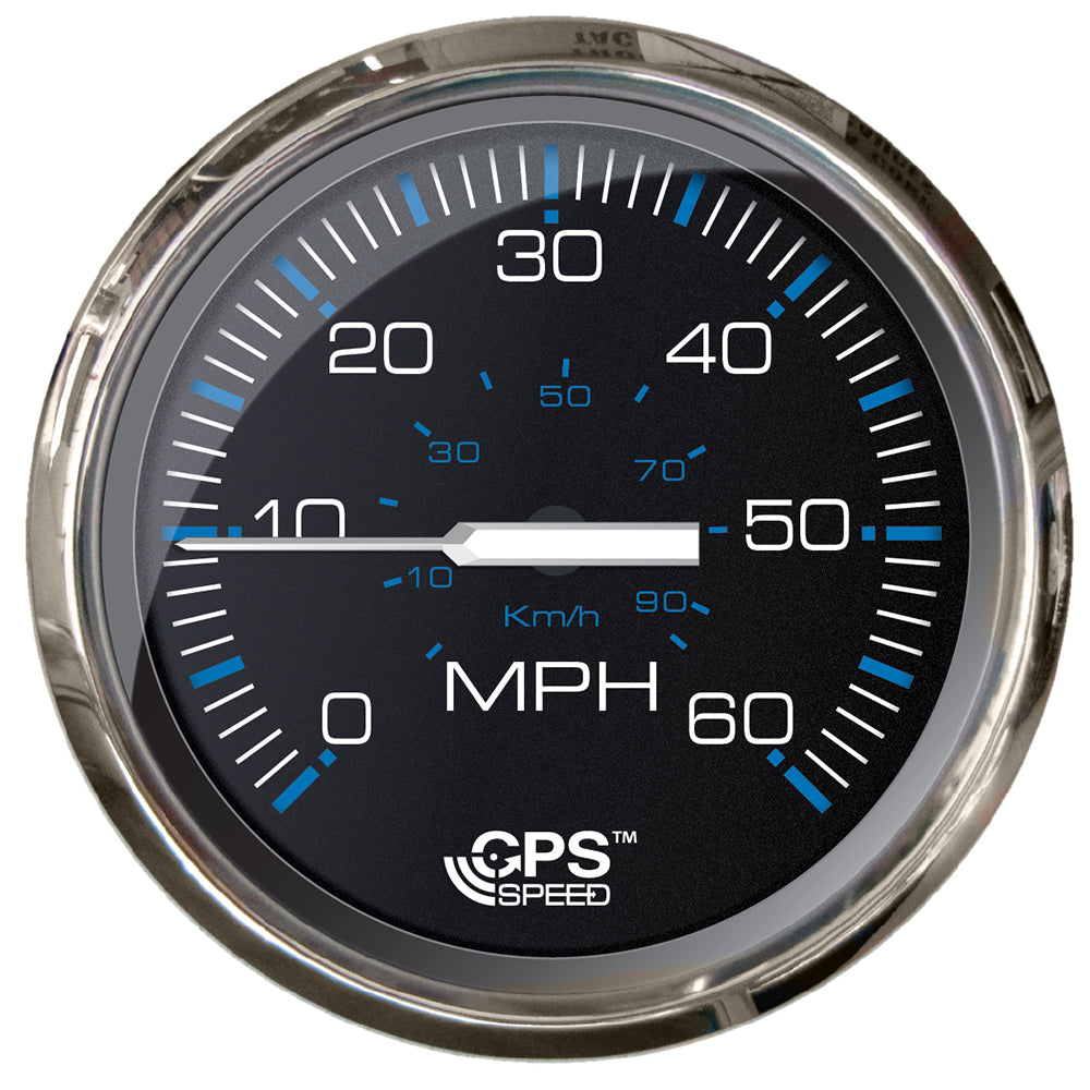Faria Chesapeake Black 4" Studded Speedometer - 60MPH (GPS) 33749 — Quality Boat Parts