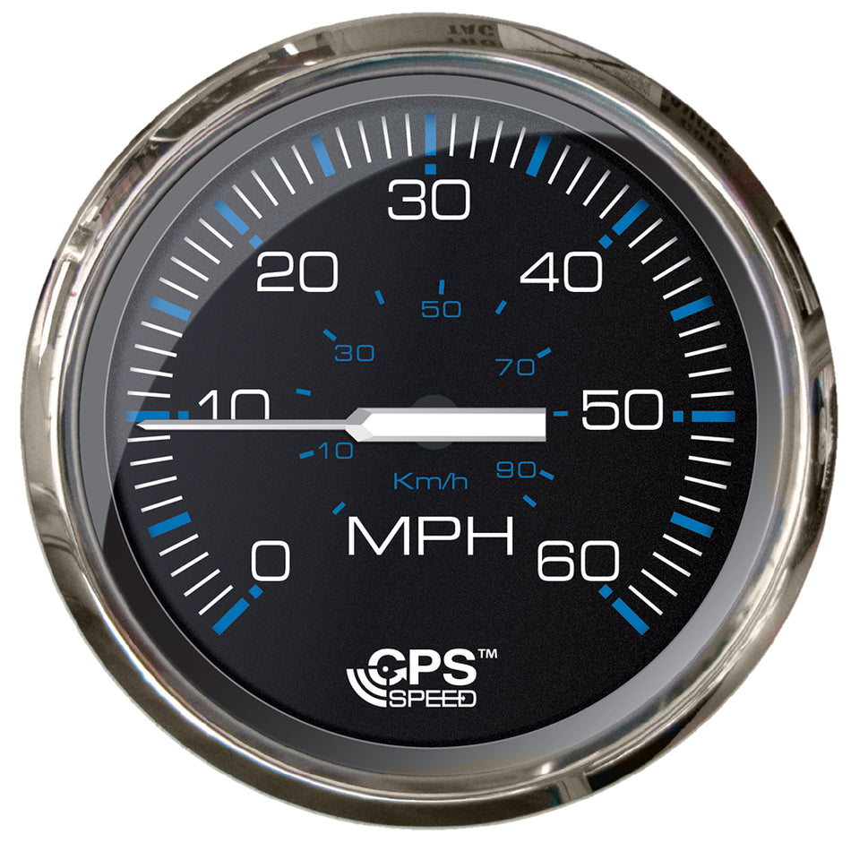 Faria Chesapeake Black 4" Studded Speedometer - 60MPH (GPS) 33749 — Quality Boat Parts