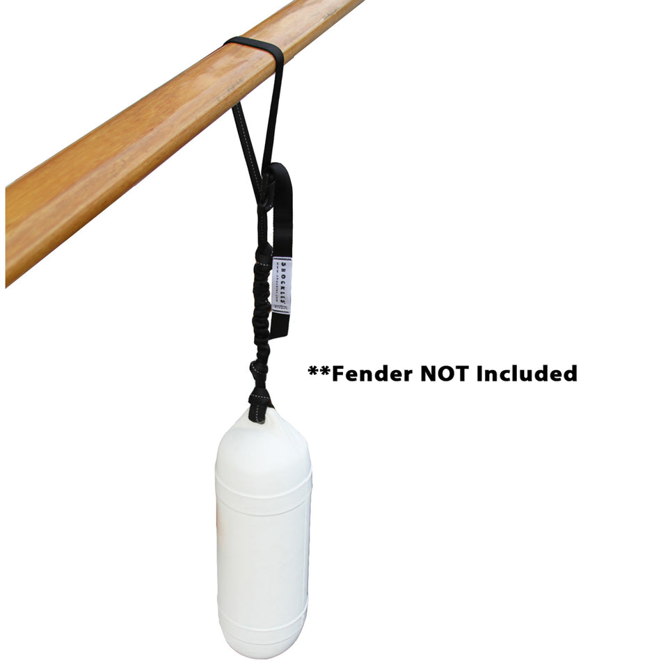 Davis Shockles FenderFriend - Twin Eye - Black 2450 — Quality Boat Parts