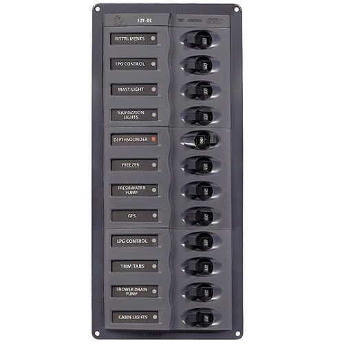 BEP Marine - 12 Way DC Circuit Breaker Panel — Quality Boat Parts