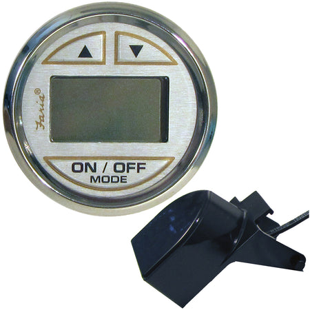 Faria Kronos 2" Depth Sounder w/ Transom Mount Transducer 19150 — Quality Boat Parts