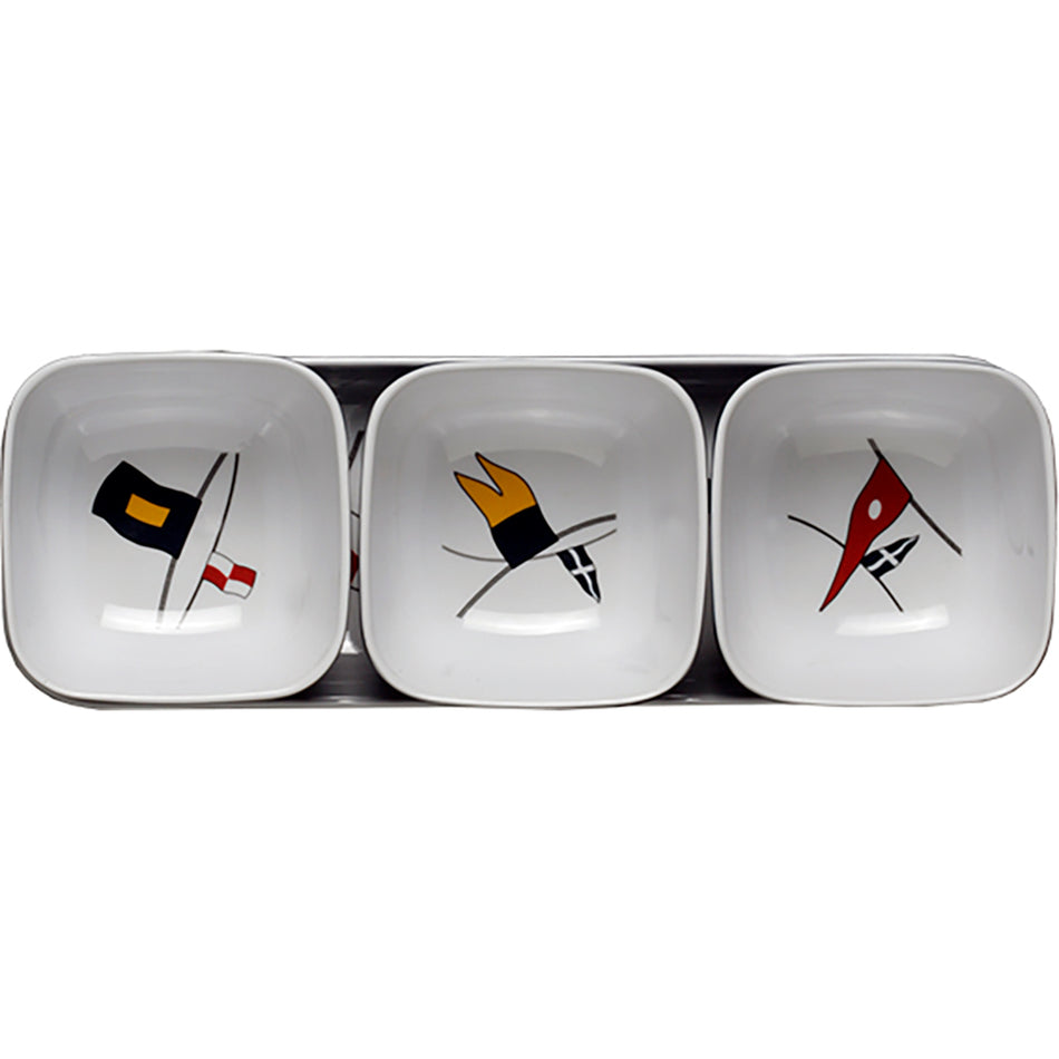 Marine Business Melamine Snack Set - REGATA - Set of 4 12013 — Quality Boat Parts