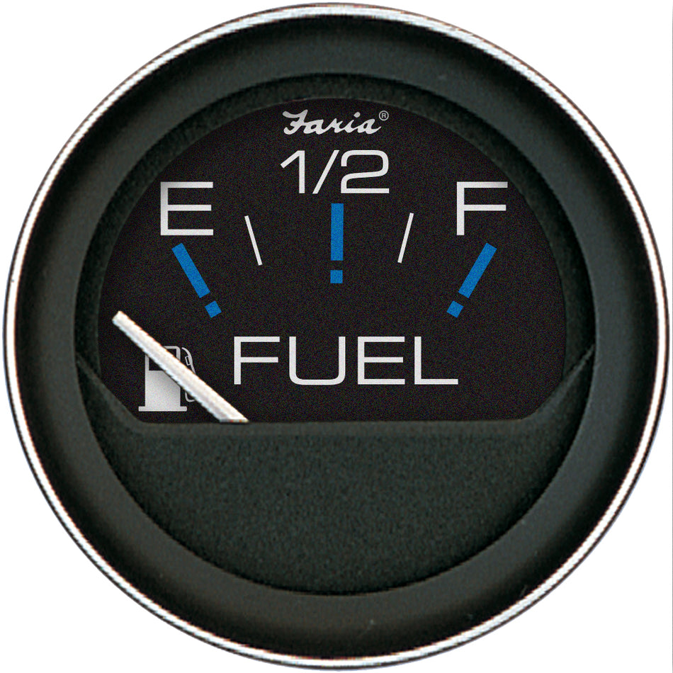 Faria Coral 2" Fuel Level Gauge (E-1/2-F) 13001 — Quality Boat Parts