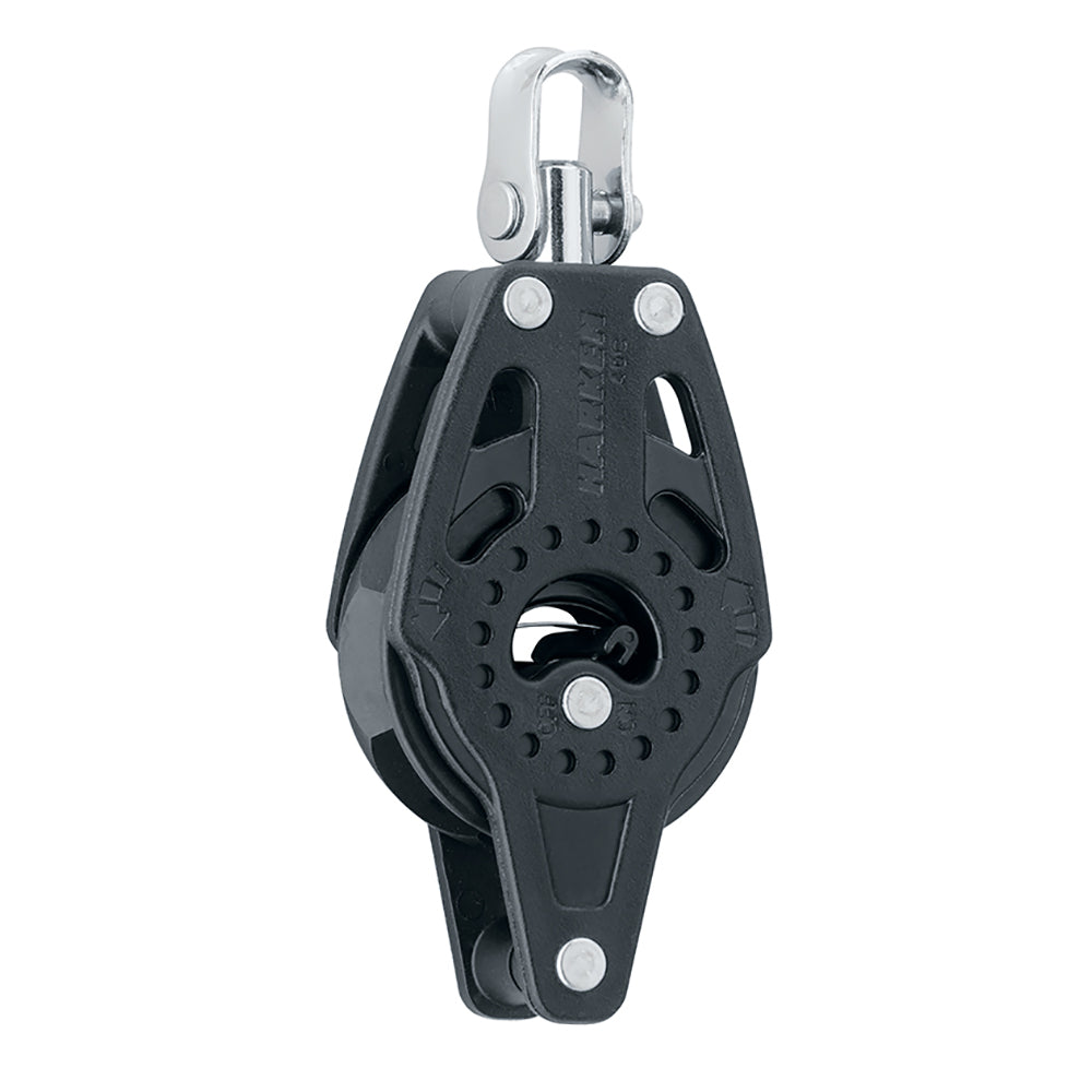 Harken 40mm Carbo Single Ratchet Block w/Swivel & Becket 2609 — Quality Boat Parts