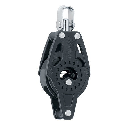 Harken 40mm Carbo Single Ratchet Block w/Swivel & Becket 2609 — Quality Boat Parts