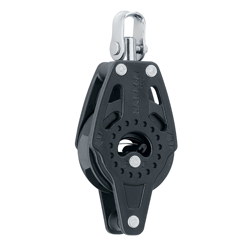 Harken 40mm Carbo Single Ratchet Block w/Swivel & Becket 2609 — Quality Boat Parts