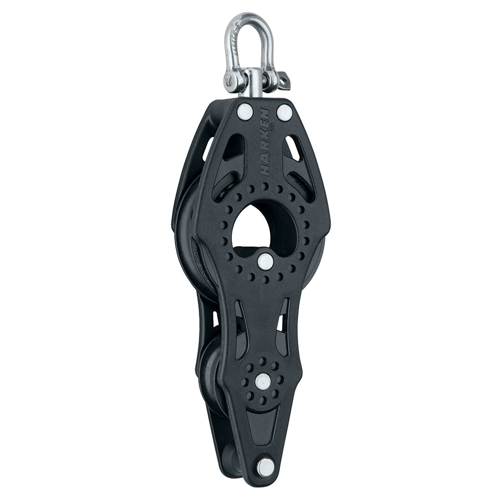 Harken 57mm Carbo Air Fiddle Block w/Swivel & Becket 2622 — Quality Boat Parts