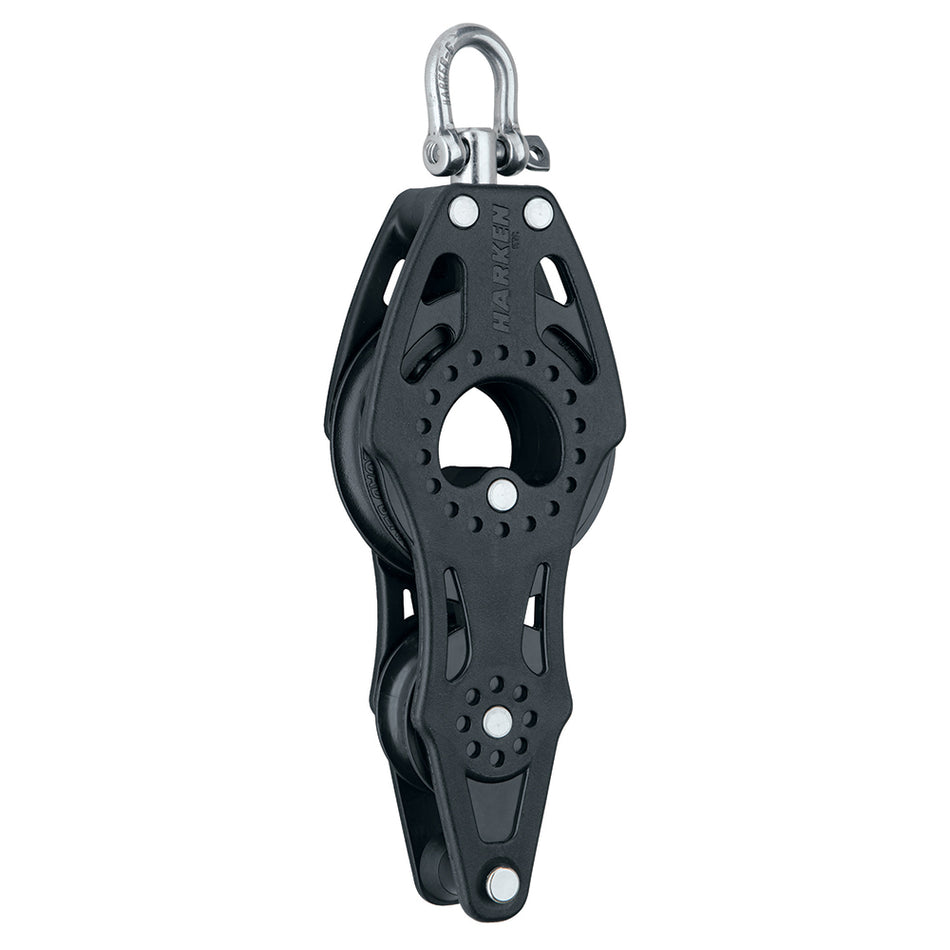 Harken 57mm Carbo Air Fiddle Block w/Swivel & Becket 2622 — Quality Boat Parts