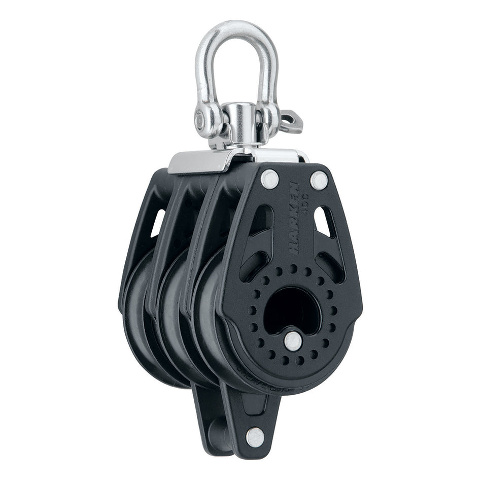 Harken 40mm Carbo Air Triple Swivel Block w/Becket 2641 — Quality Boat Parts