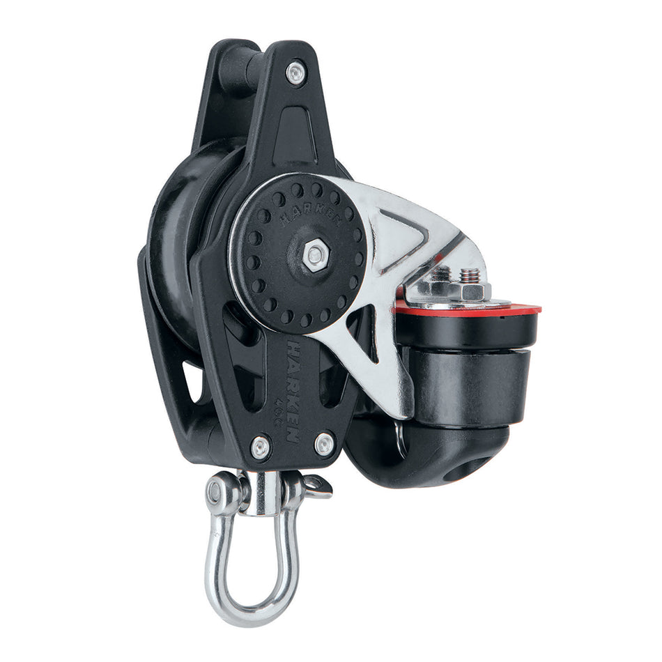 Harken 40mm Carbo Air Block w/Cam Cleat & Becket 2646 — Quality Boat Parts