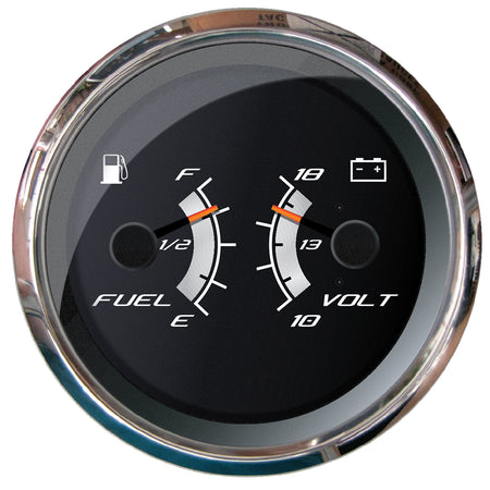 Faria Platinum 4" Multi-Function - Fuel Level & Voltmeter 22013 — Quality Boat Parts