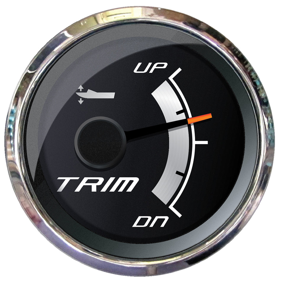 Faria Platinum 2" Trim Gauge f/Mercury, Mariner, Mercruiser, Volvo DP, Yamaha 2001 & Newer 22019 — Quality Boat Parts