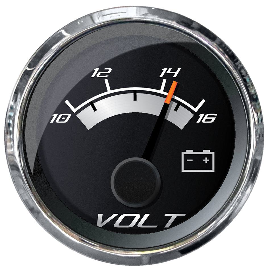 Faria Platinum 2" Voltmeter (10-16 VDC) 22022 — Quality Boat Parts