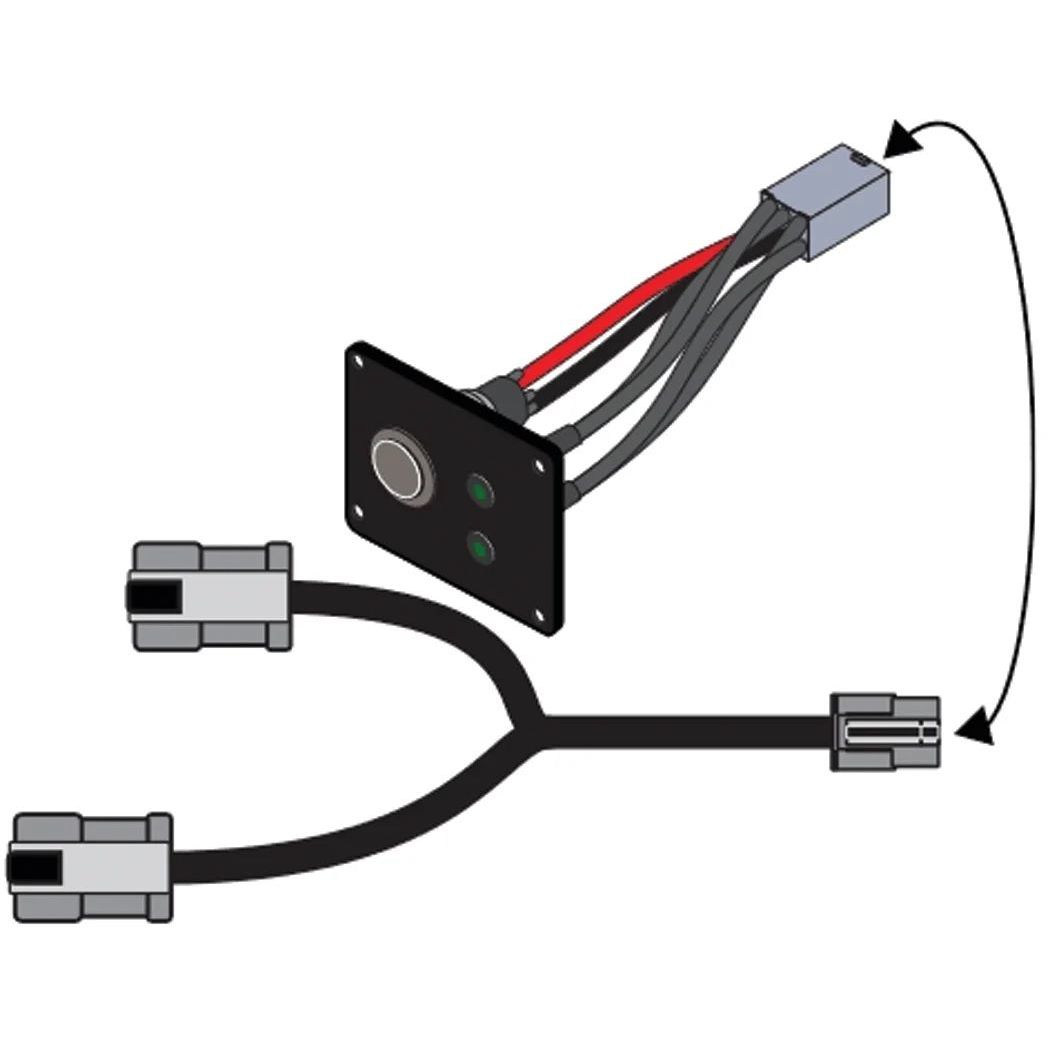 Xantrex - Remote On/Off Switch - With LEDs for 4-Pin D Connector — Quality Boat Parts