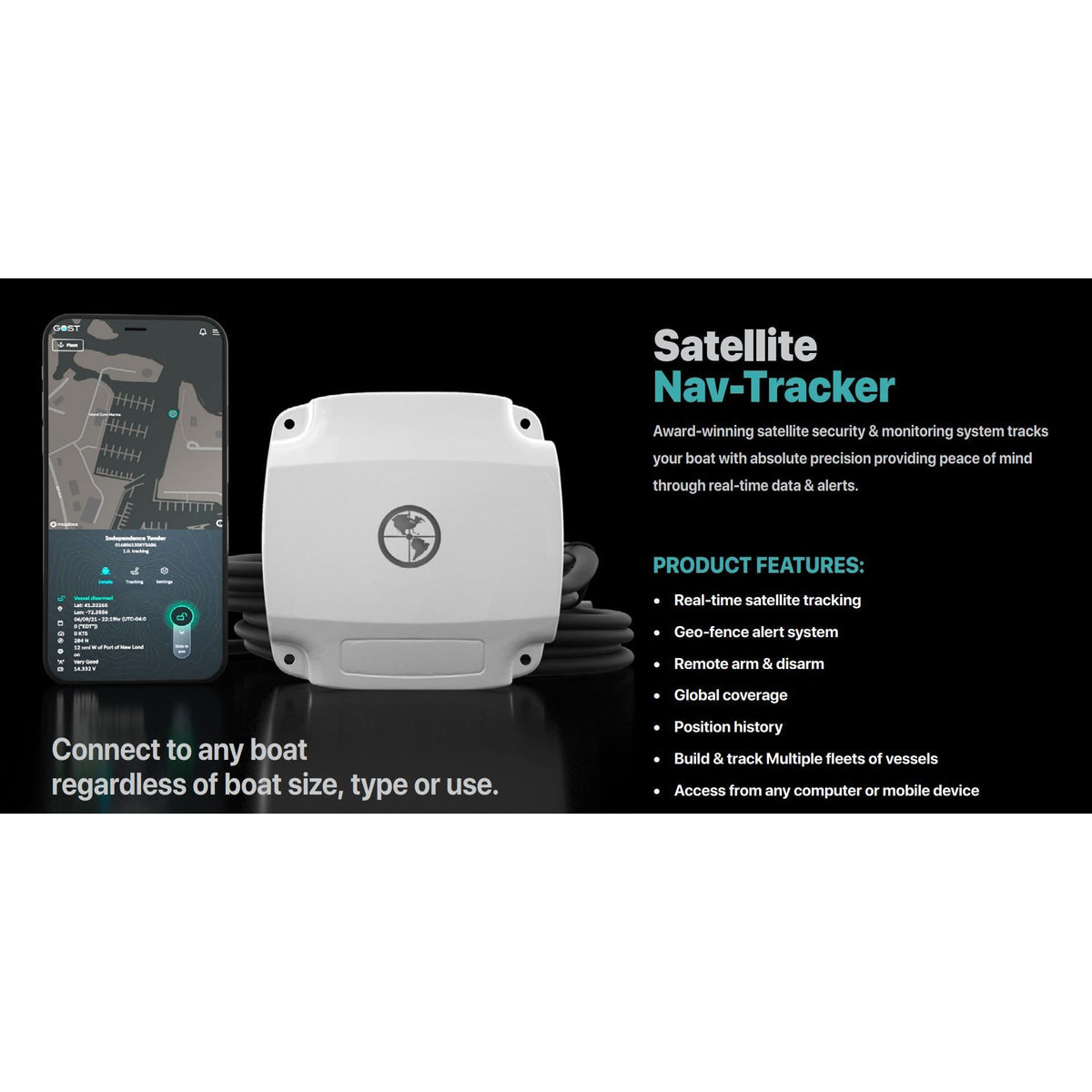 GOST - Nav-Tracker Elite 1.0 IDP SAT/GPS Tracking Device — Quality Boat Parts