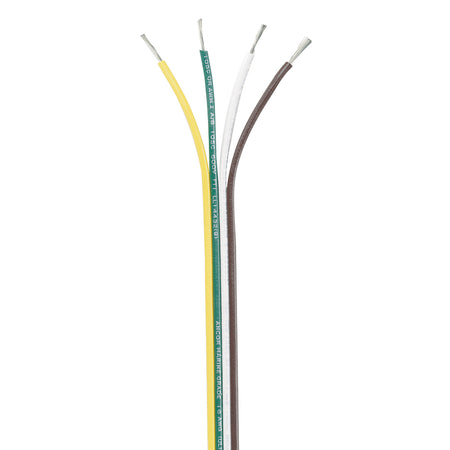 Ancor Ribbon Bonded Cable - 16/4 AWG - Brown/Green/White/Yellow - Flat - 250' 154525 — Quality Boat Parts