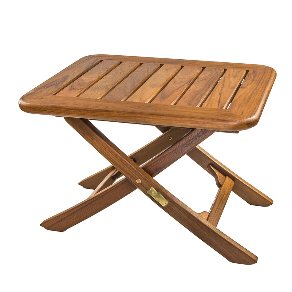 Whitecap Teak Small Adjustable Slat Top Table 60028 — Quality Boat Parts