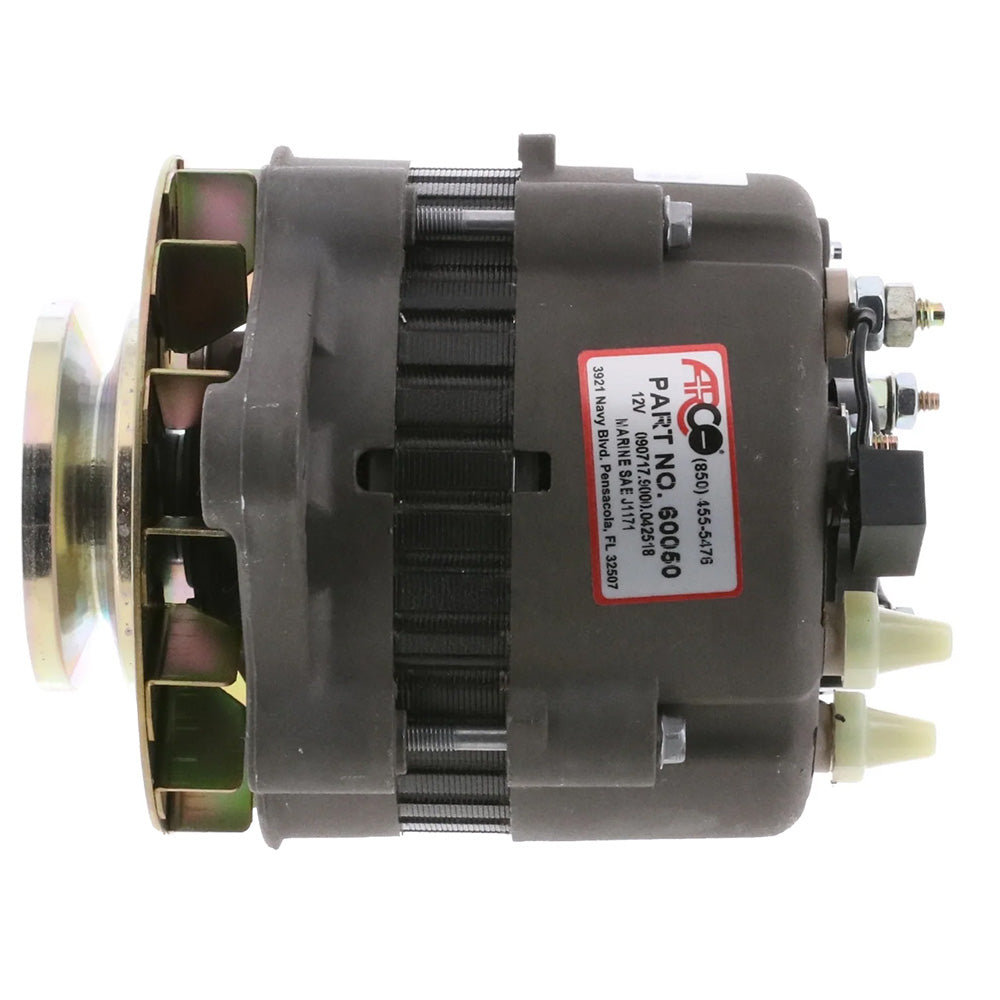 ARCO Marine Premium Replacement Alternator w/Single Groove Pulley - 12V, 55A 60050 — Quality Boat Parts