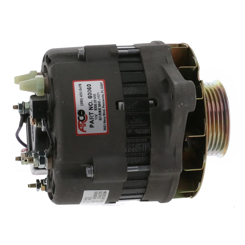 ARCO Marine Premium Replacement Alternator w/Multi-Groove Serpentine Pulley - 12V & 65A 60060 — Quality Boat Parts