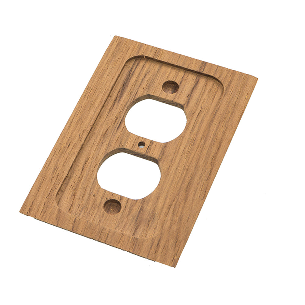 Whitecap Teak Outlet Cover/Receptacle Plate 60170 — Quality Boat Parts