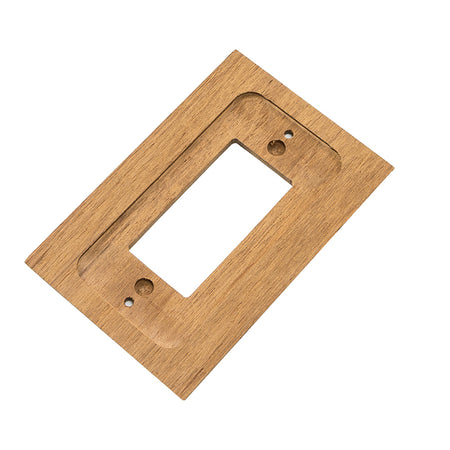 Whitecap Teak Ground Fault Outlet Cover/Receptacle Plate 60171 — Quality Boat Parts