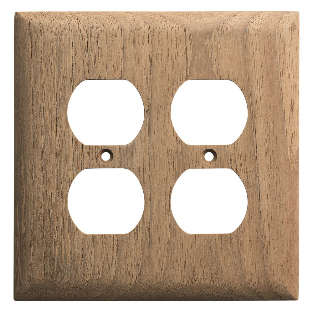 Whitecap Teak 2-Duplex/Receptacle Cover Plate 60177 — Quality Boat Parts