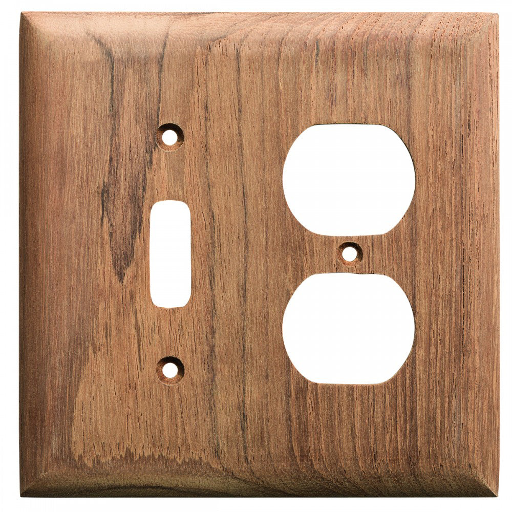 Whitecap Teak Toggle Switch/Duplex/Receptacle Cover Plate 60178 — Quality Boat Parts