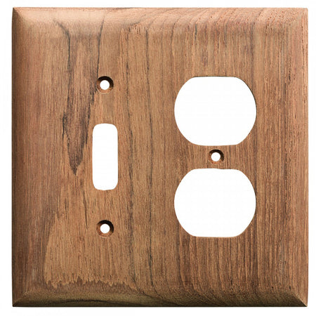 Whitecap Teak Toggle Switch/Duplex/Receptacle Cover Plate 60178 — Quality Boat Parts
