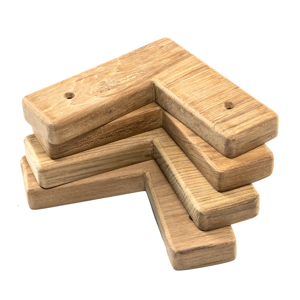Whitecap Teak Cooler/Box Chocks - 4 Pack 60329 — Quality Boat Parts