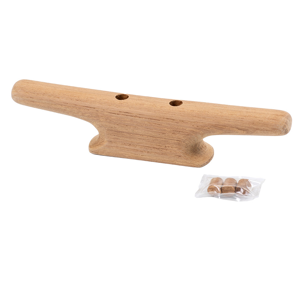 Whitecap 4" Cleat - Teak 60400 — Quality Boat Parts