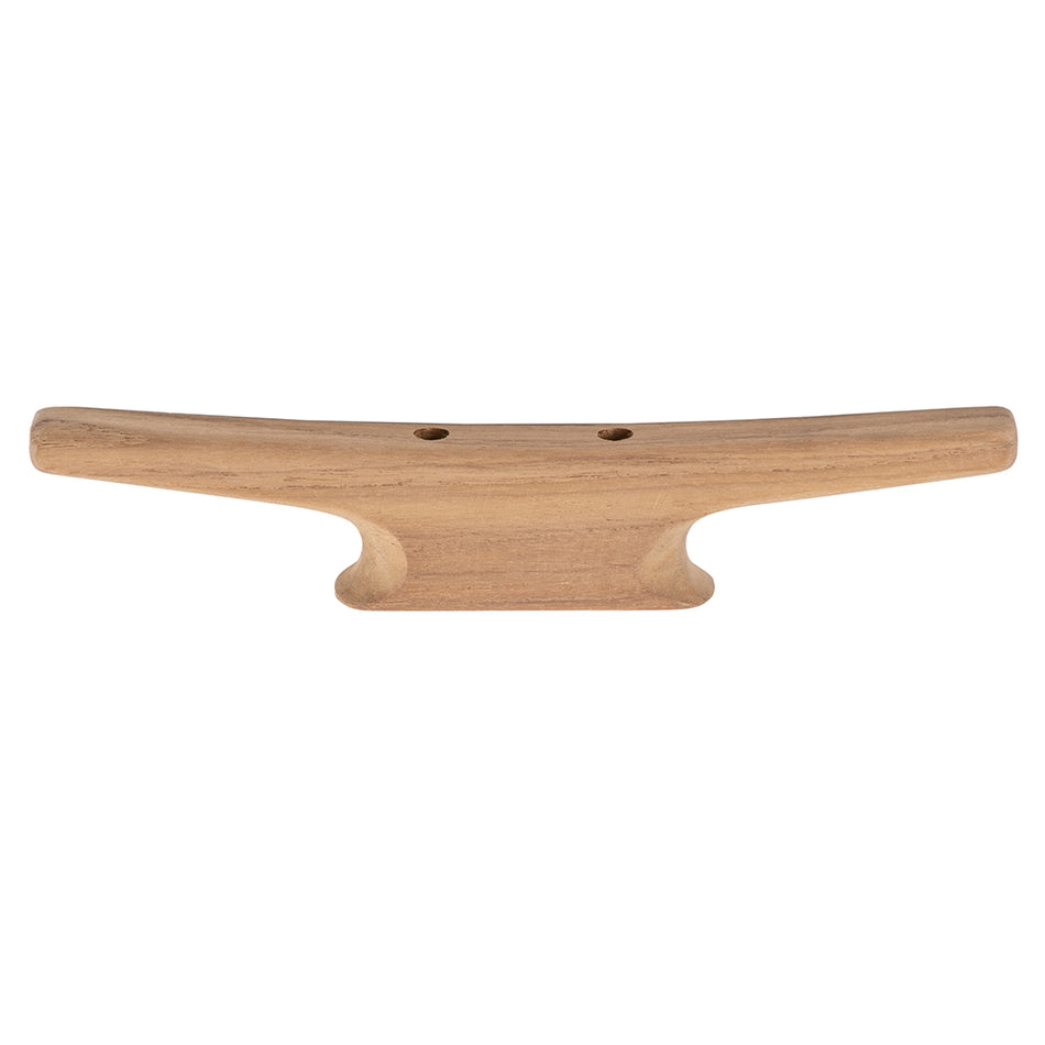 Whitecap 10" Cleat - Teak 60404 — Quality Boat Parts