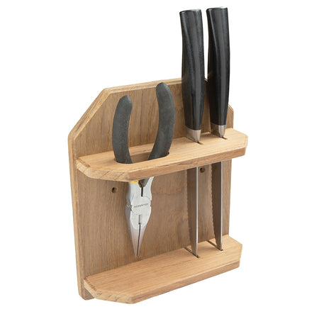 Whitecap Teak Knife & Plier Holder 60608 — Quality Boat Parts