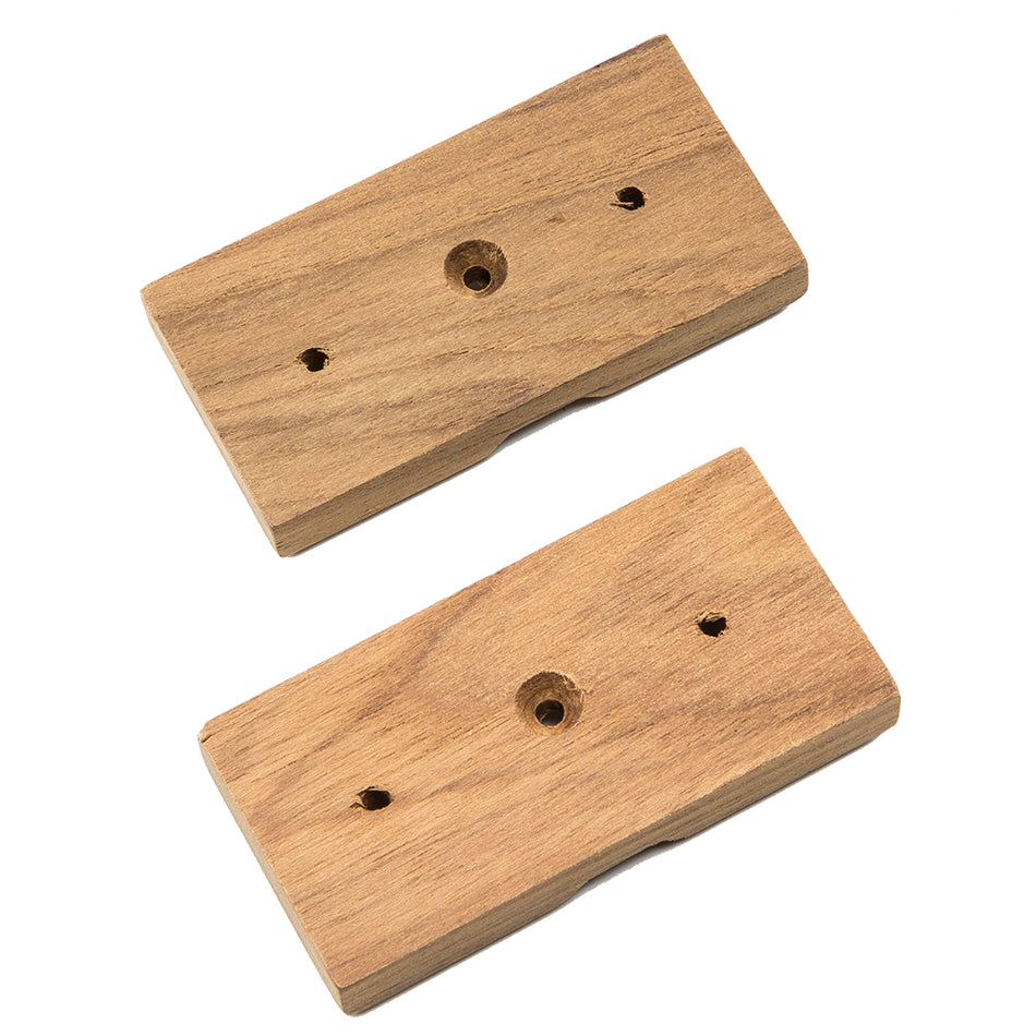 Whitecap Teak Rod Storage Rack Mounting Brackets - Pair 60609 — Quality Boat Parts